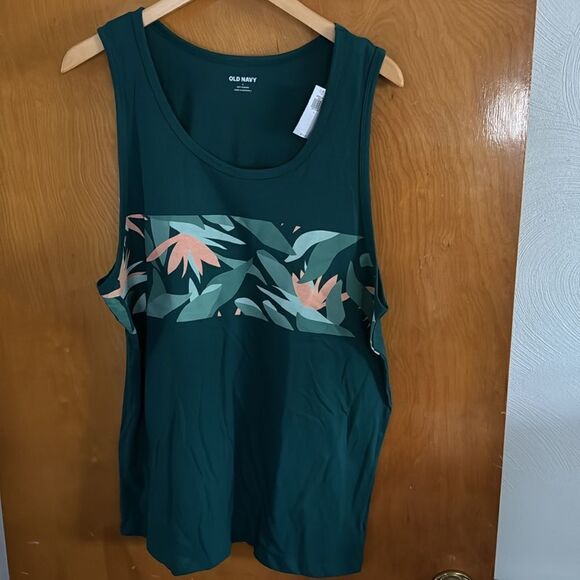 Green Tank Top Mens Large Old Navy - Picture 1 of 3
